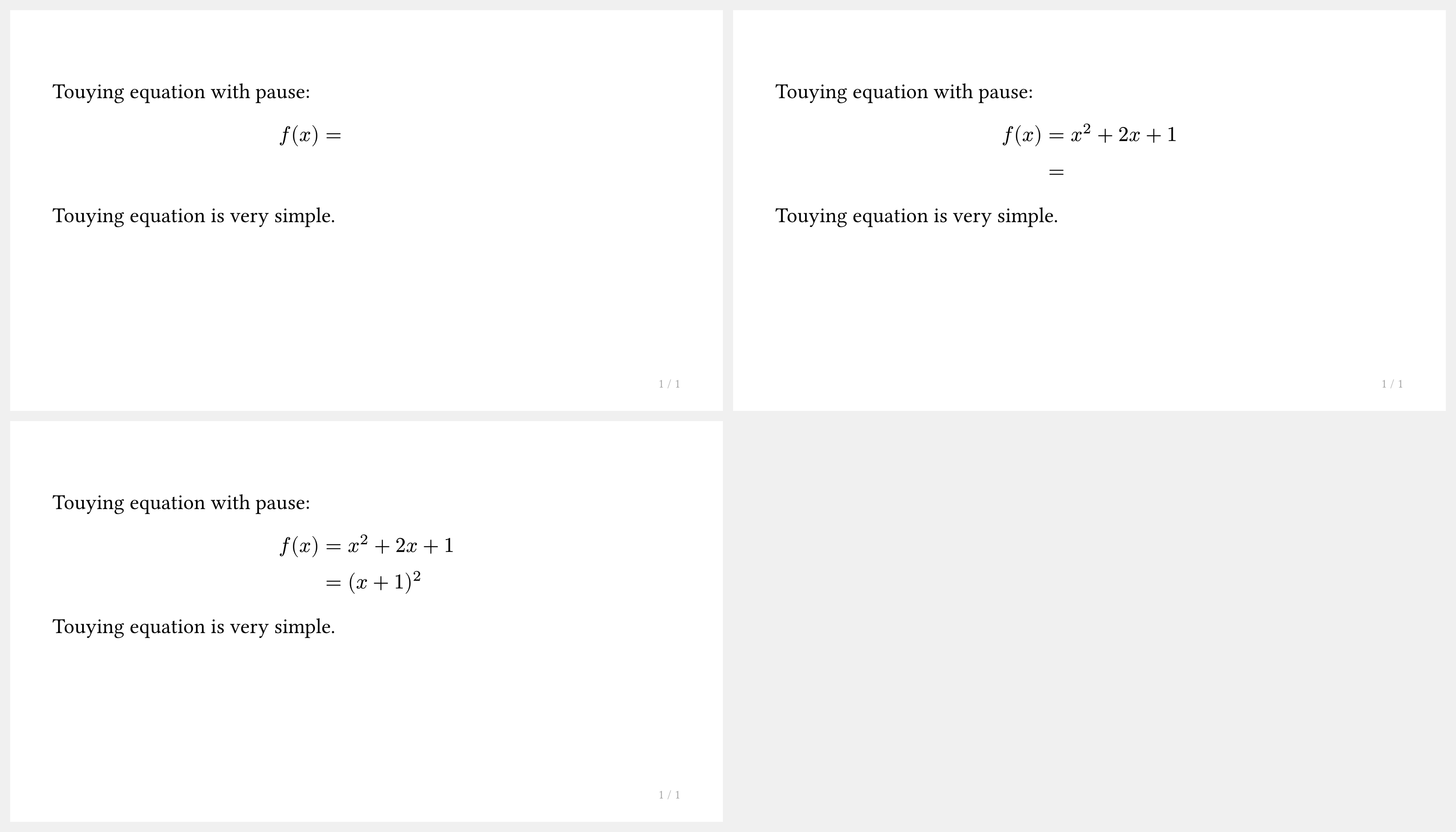Touying example output