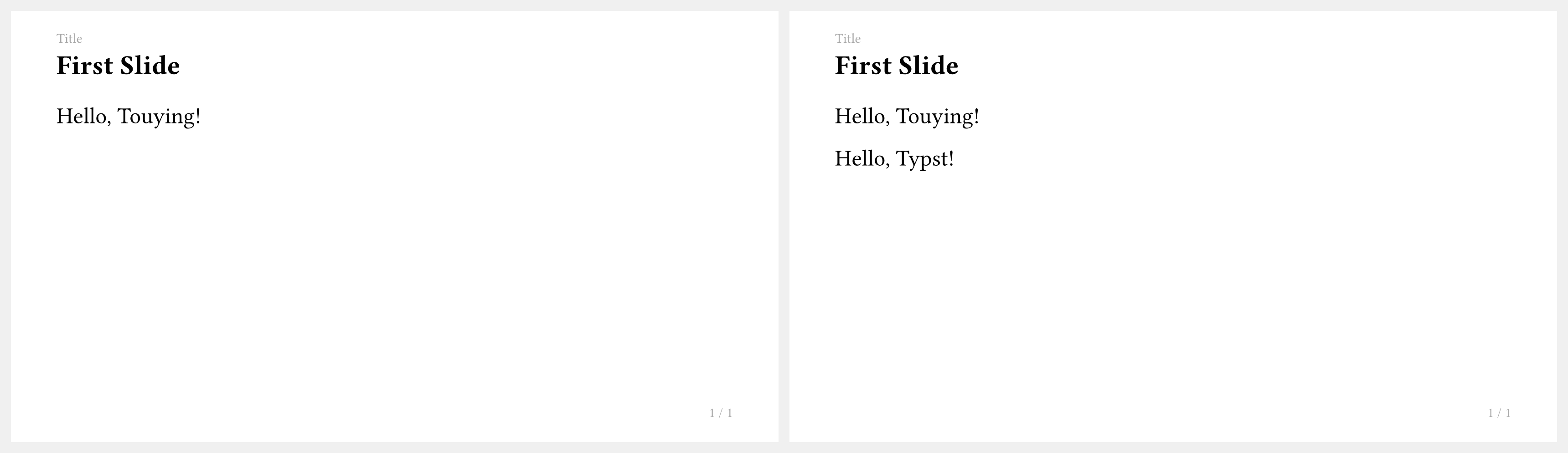 Touying example output