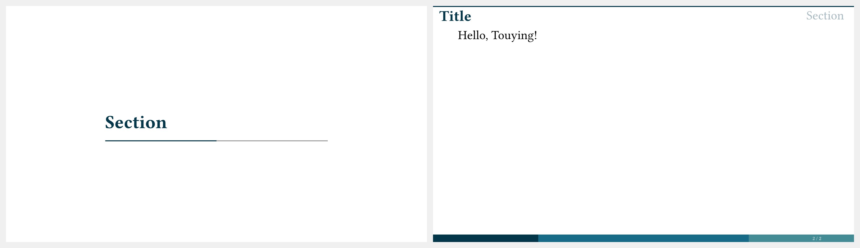 Touying example output