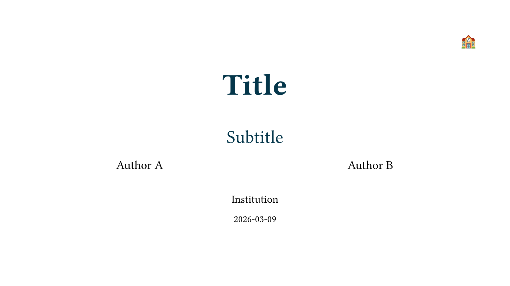 University theme preview