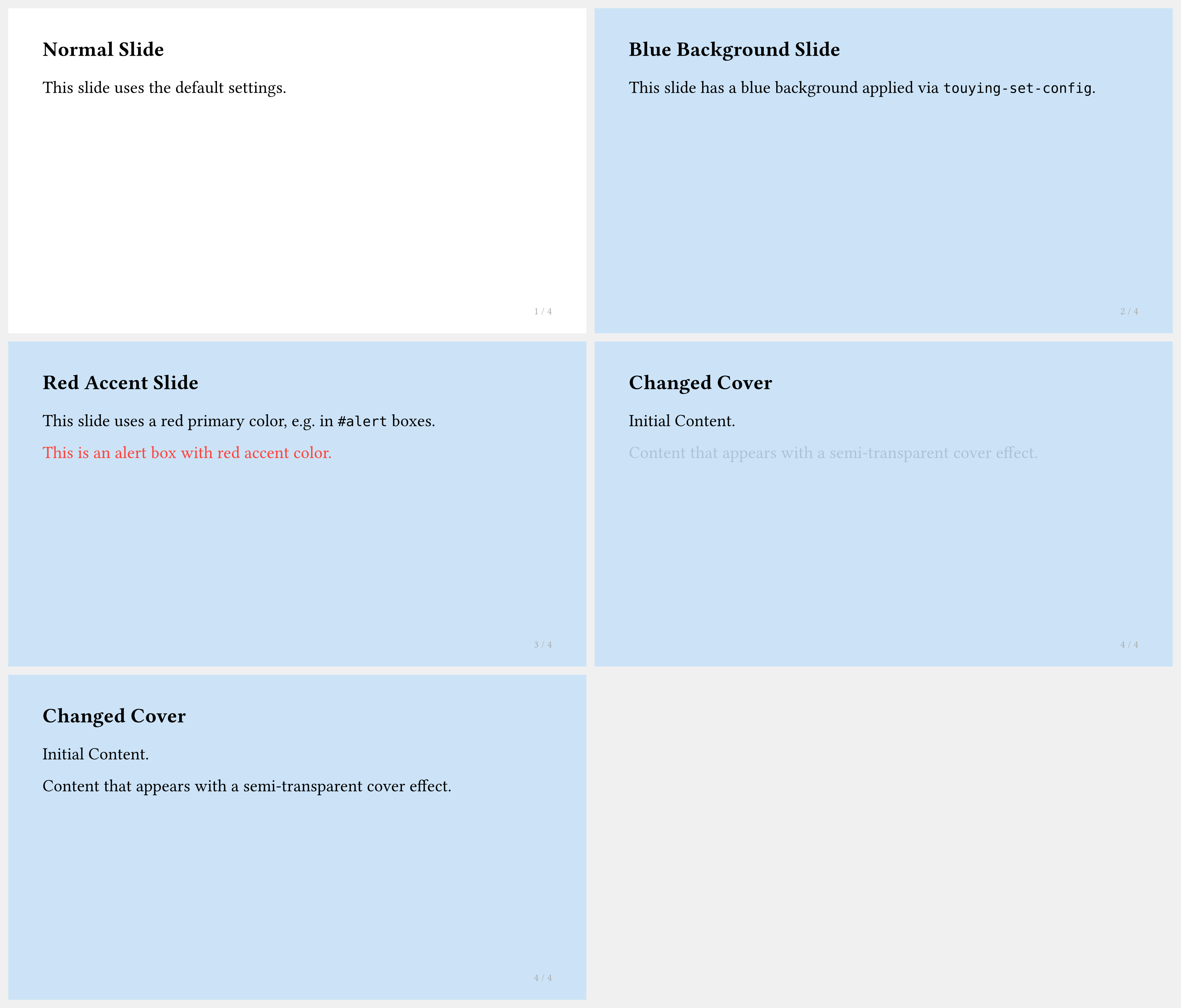 Touying example output