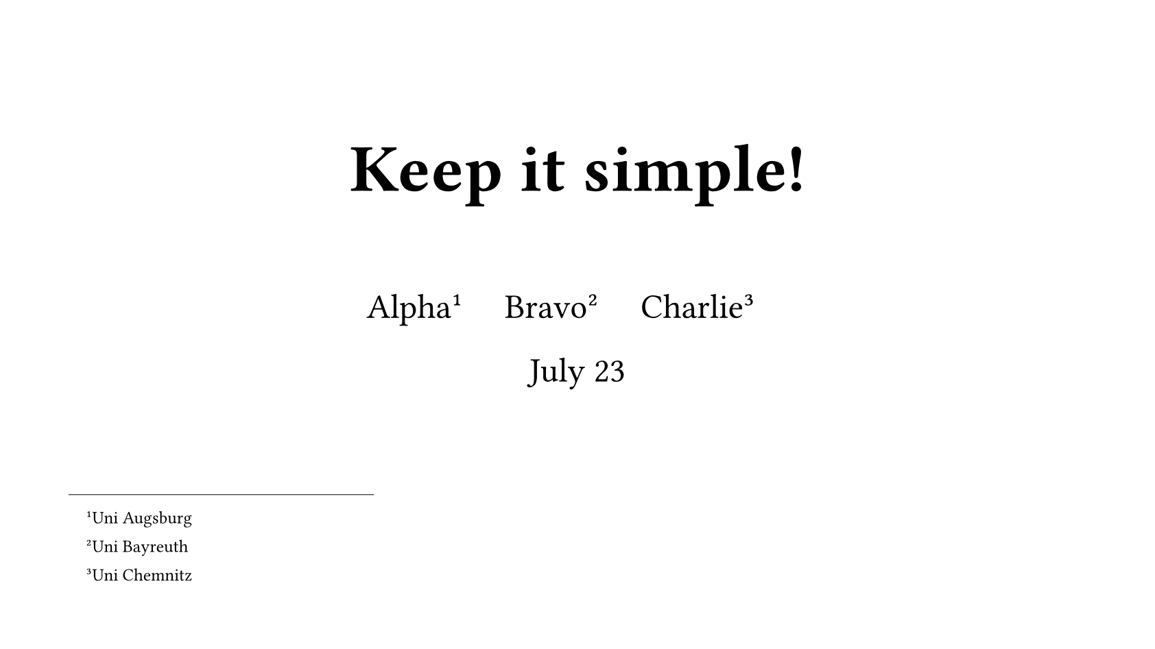 Simple theme preview